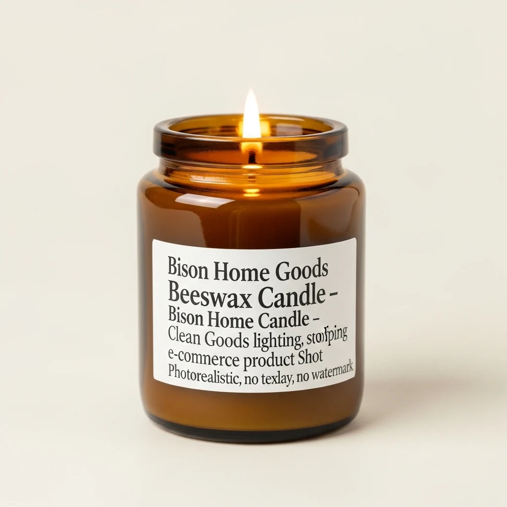 Bison Home Goods Beeswax Candle image 2