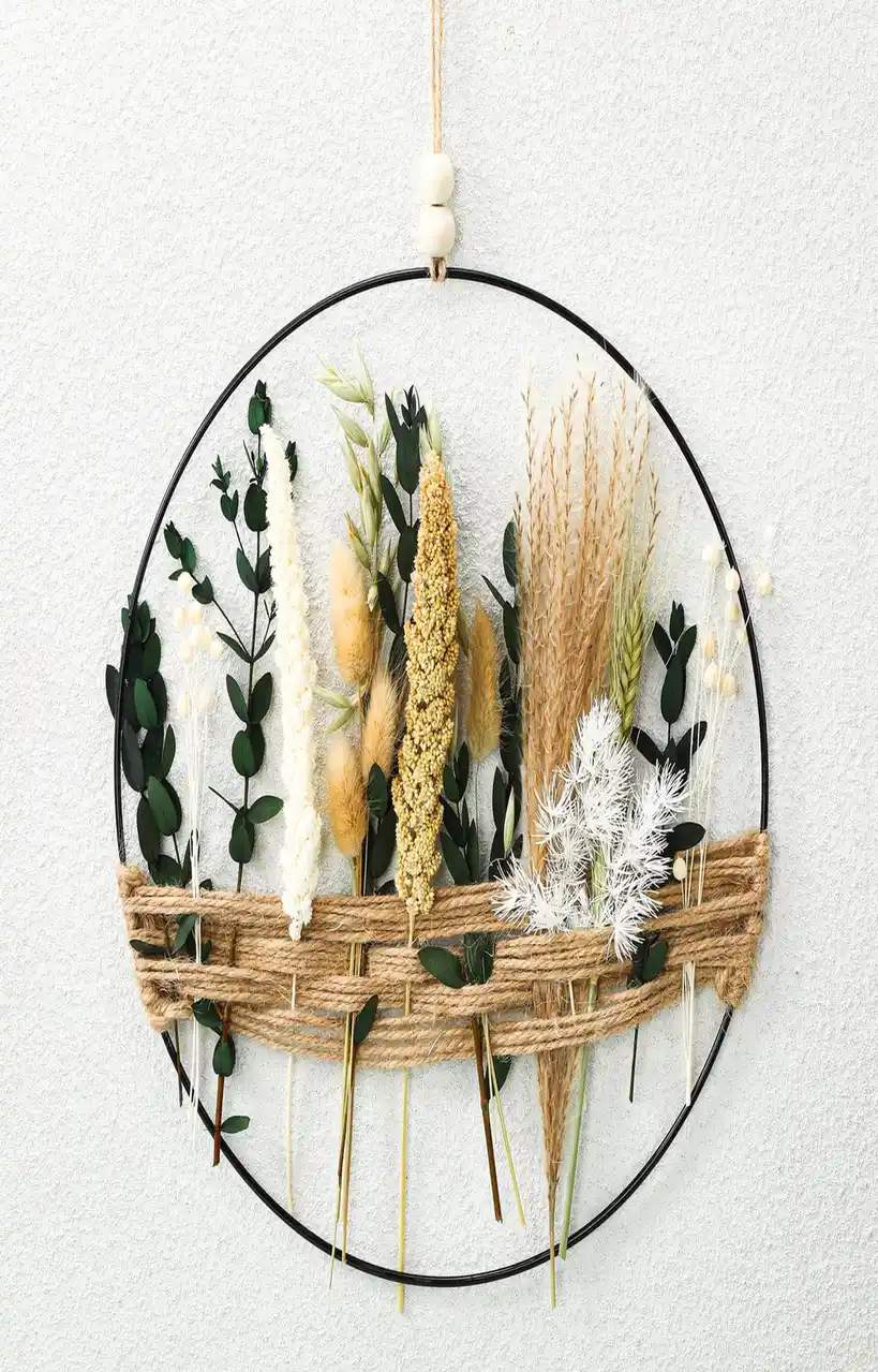 Homaisson Dried Flower Wreath