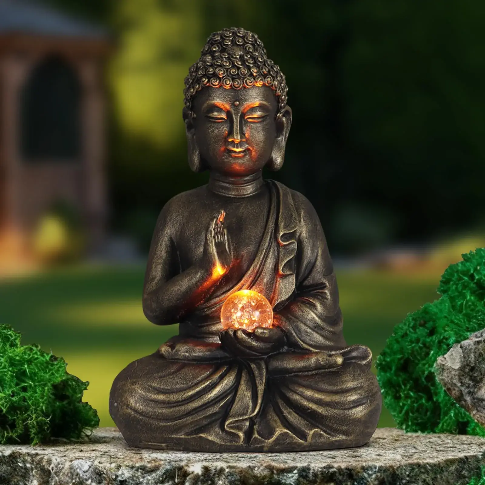 Pottery Barn Resin Buddha Statue image 2